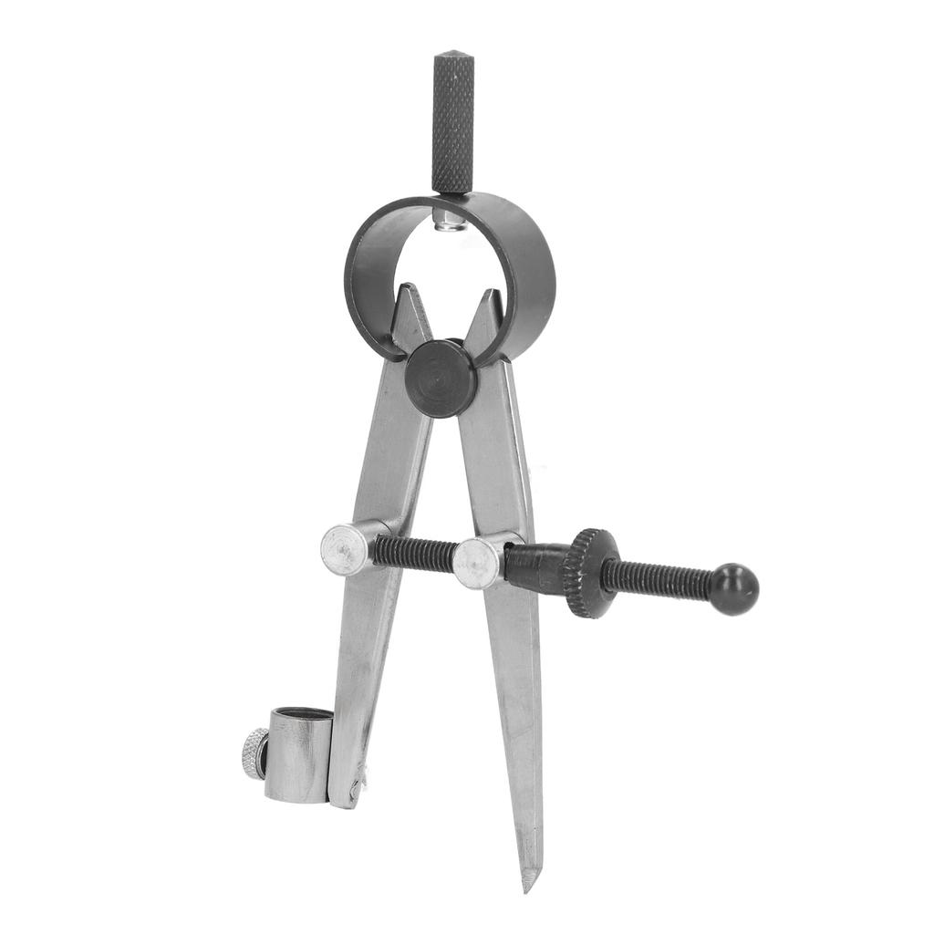 Wing Divider 125mm Carbon Steel High Hardness Leather Woodworking Compass with Pencil Holder