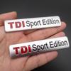 Металлический красный TDI Sport Edition с логотипом Turbo Car, буквенная наклейка, эмблема, хромированные значки, наклейки