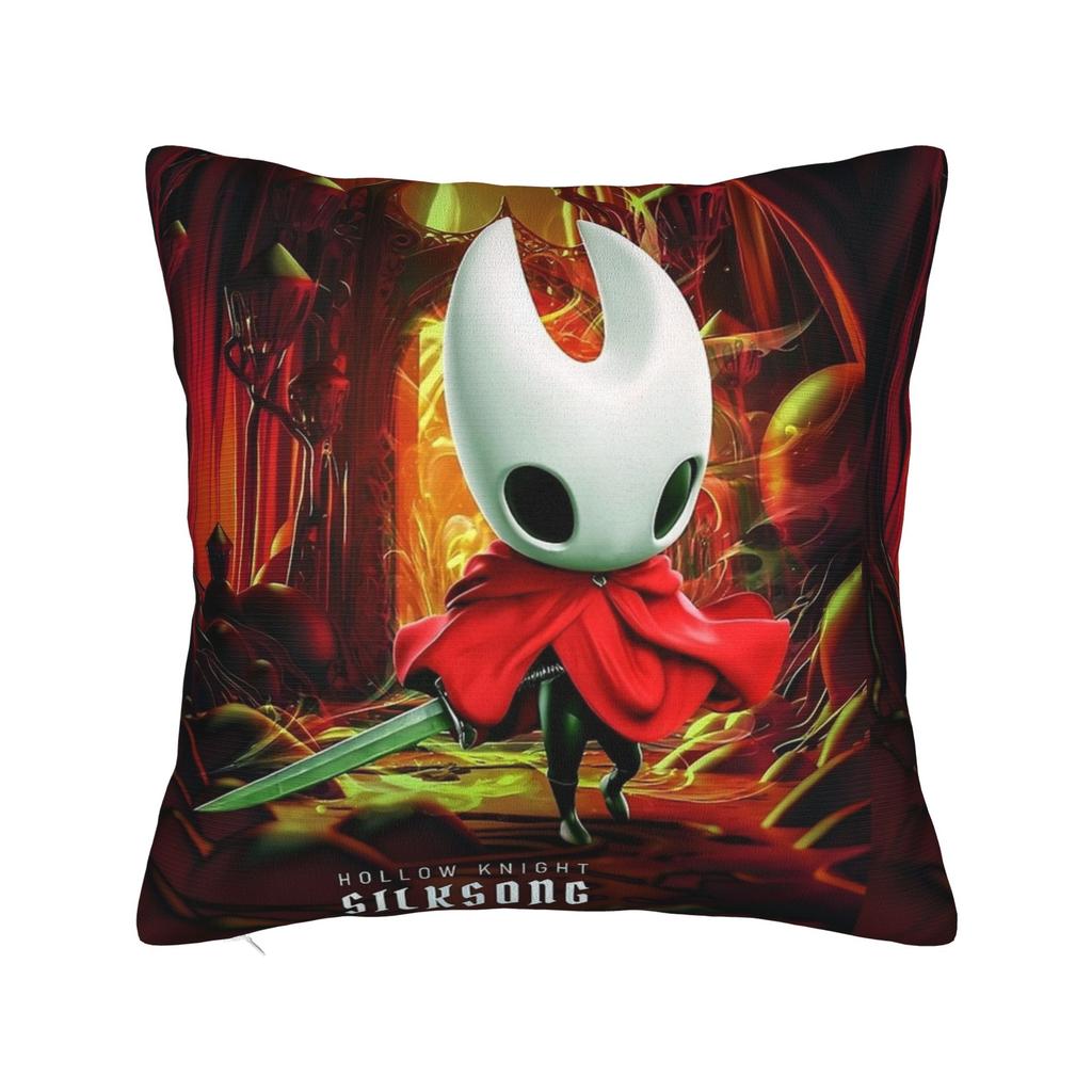Hollow Knight Инди Игры Квадратная Наволочка Подушка-подушка для Action Adventure Новинка Декор на Молнии Наволочка для Автомобиля 18x18