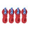 4pcs Set Reflective Tent Wind Rope Camping String Guy Line with S Ring Buckle Hook(Red)