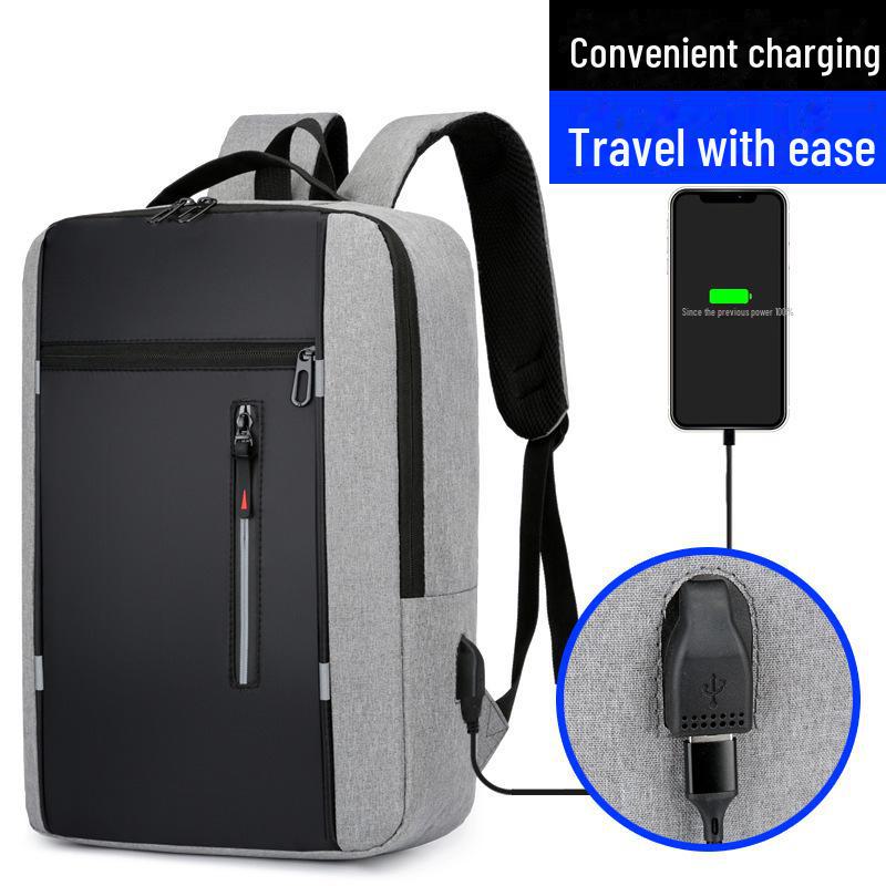 Мужской многофункциональный деловой рюкзак для ноутбука с USB, большой вместимостью, настраиваемым логотипом