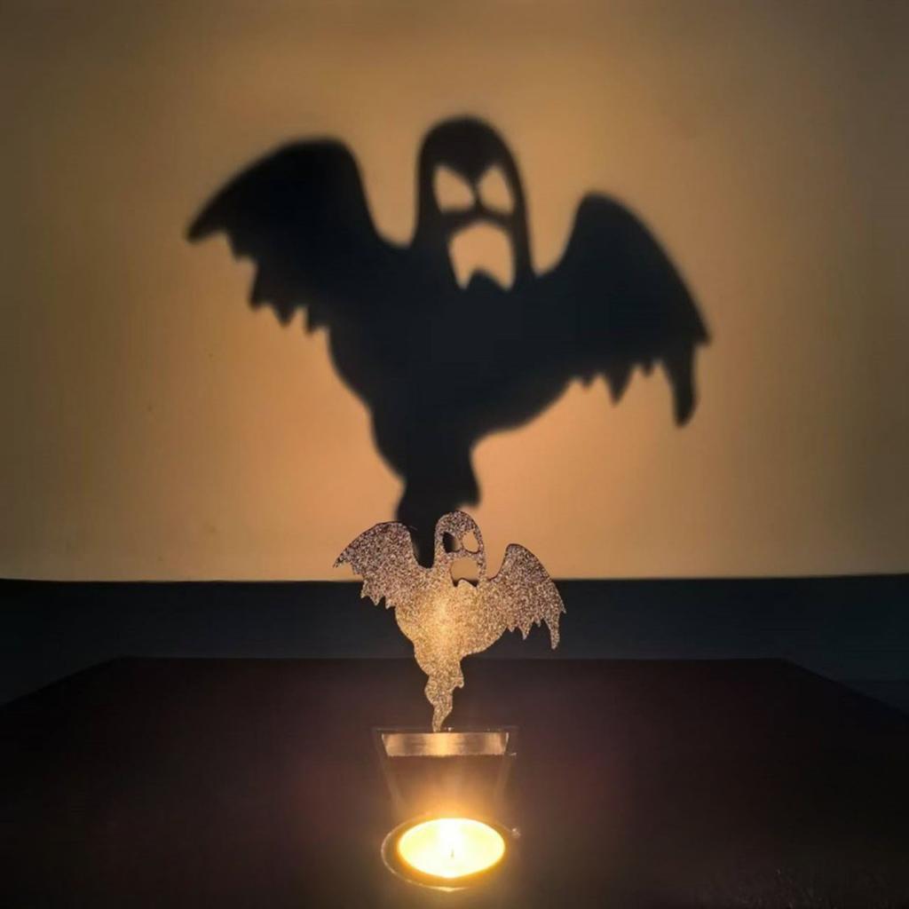 Halloween Grim Reaper Candle Holder Plastic Tabletop Decor Spooky Party Centerpiece Home Decoration