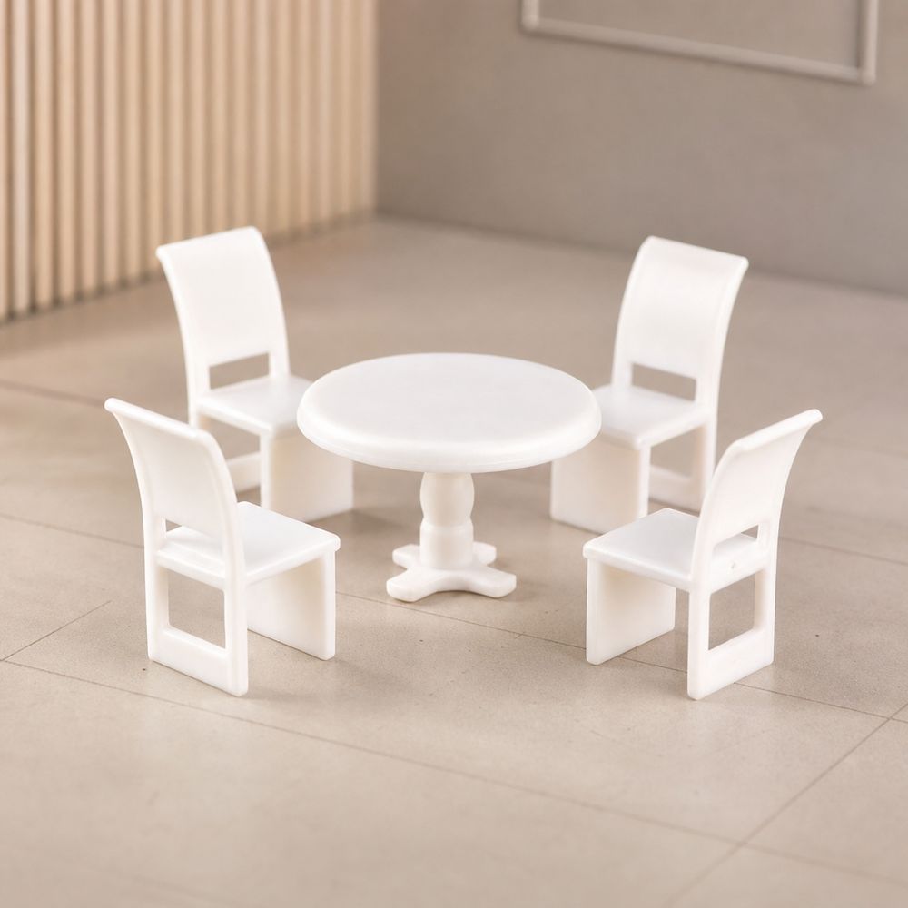 2Set Miniature Miniature Furniture Model Self Assembly Dollhouse Furniture Set House Decoration