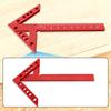 Пластиковая линейка-центроискатель для деревообработки – Оснащена разметкой углов 45/90 градусов, красным угольником для измерений