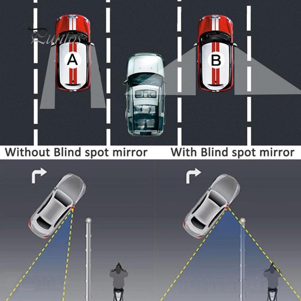 1 пара автомобильных широкоугольных регулируемых зеркал заднего вида для слепых зон