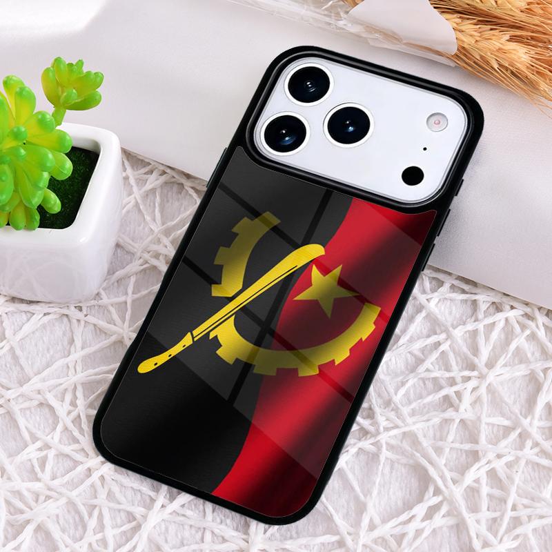 Angola flag Phone Case for iPhone 17 Air 16 15 11 12 14 13 Pro Max Shockproof Cover