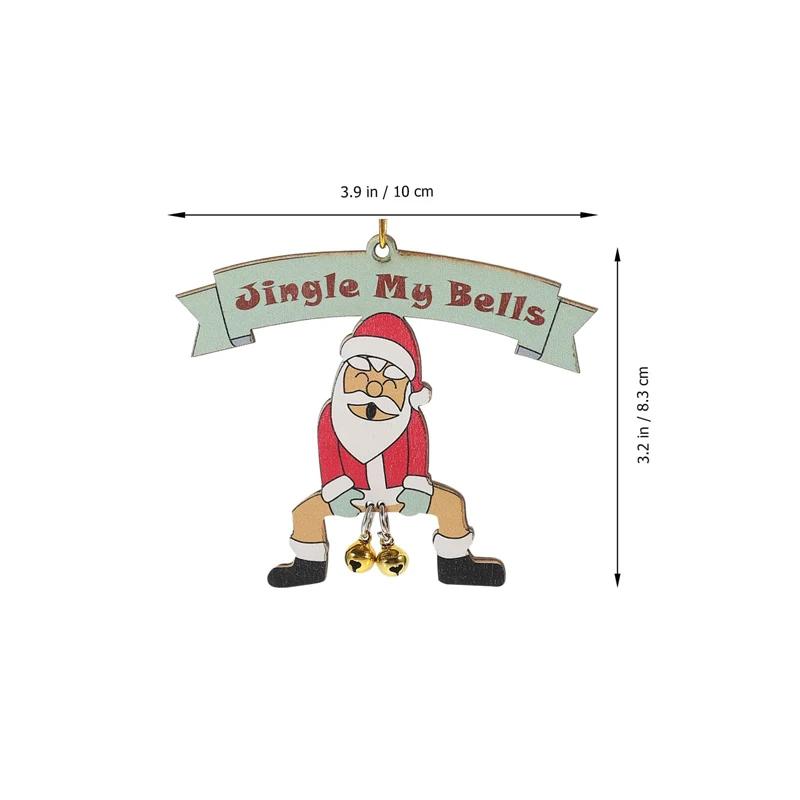 Jingle My Bells забавные рождественские украшения для дома рождественские елки подвесные украшения Санта-Клаус колокольчик кулон новогодняя вечеринка декор