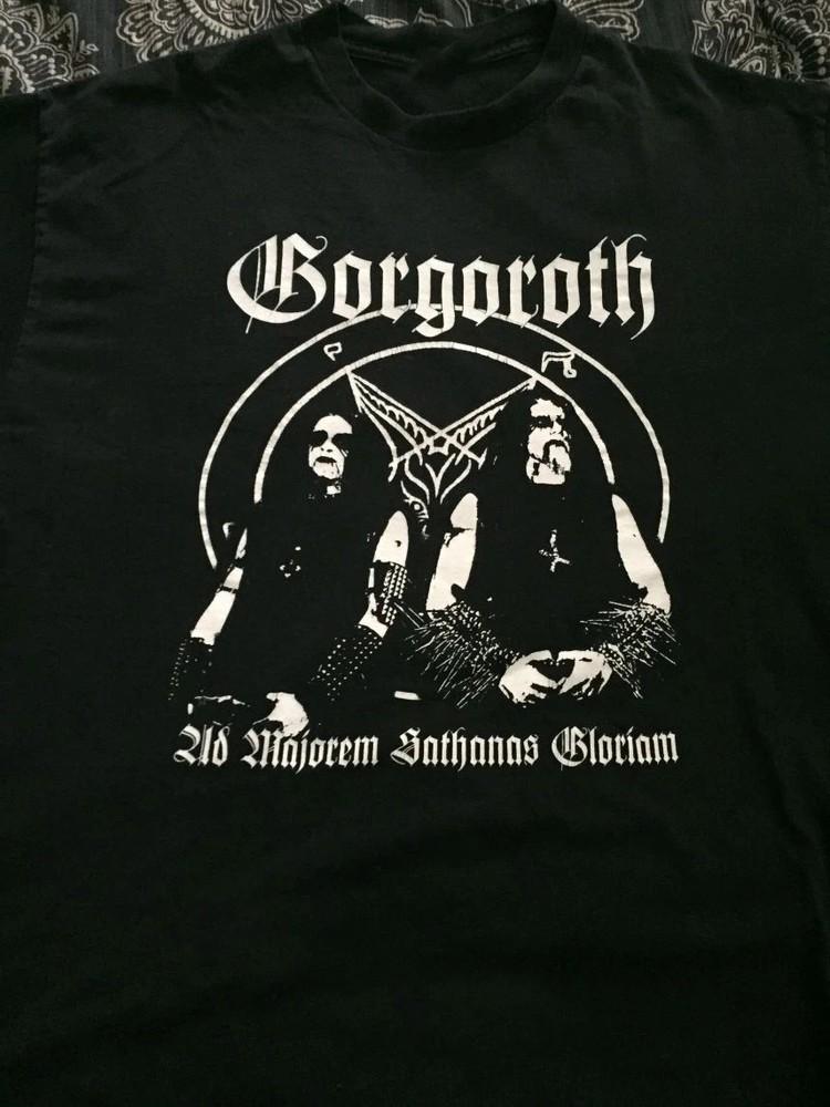 Gorgoroth Группа Тур Концерт Тяжелый Хлопок Черная Футболка S-5XL Q8456 Унисекс Футболка
