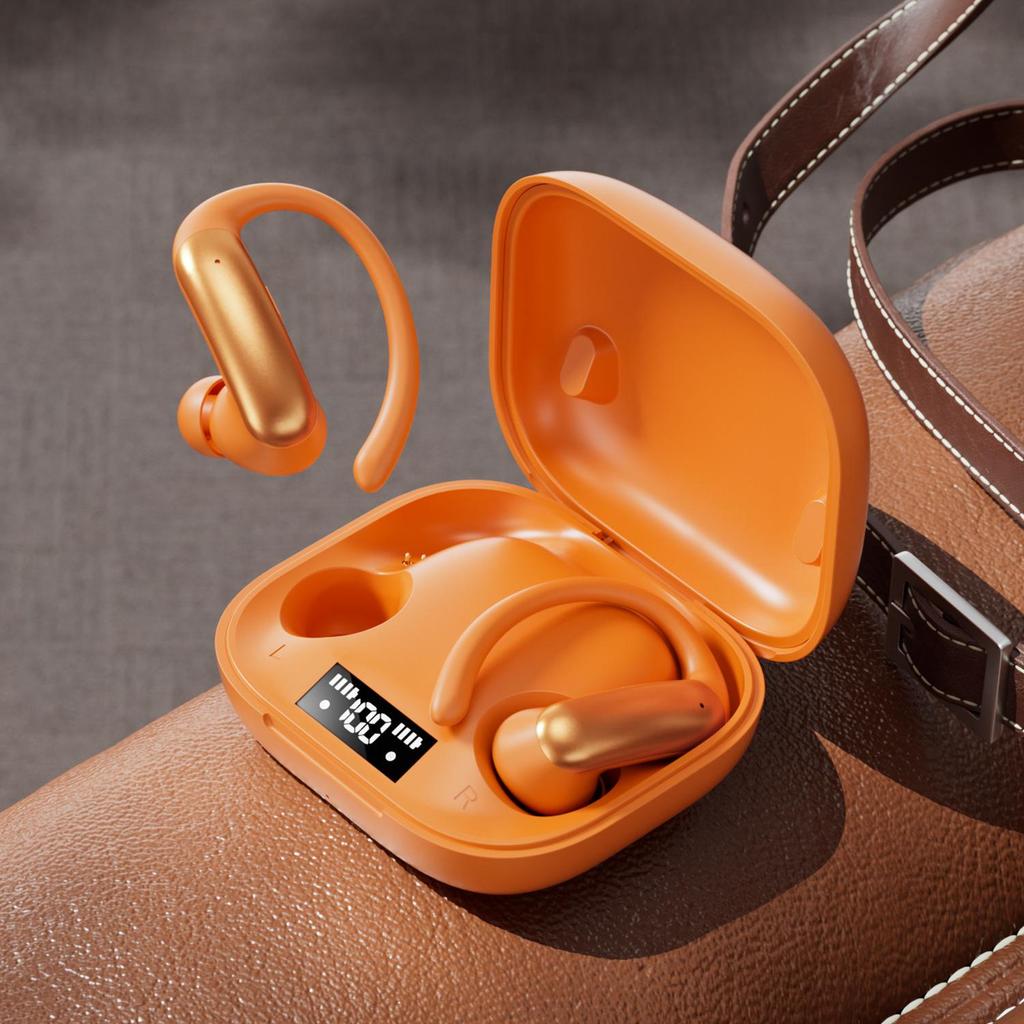 Умные Bluetooth-наушники Smart M144 с заушиной, полувкладыши, с двойным цифровым дисплеем