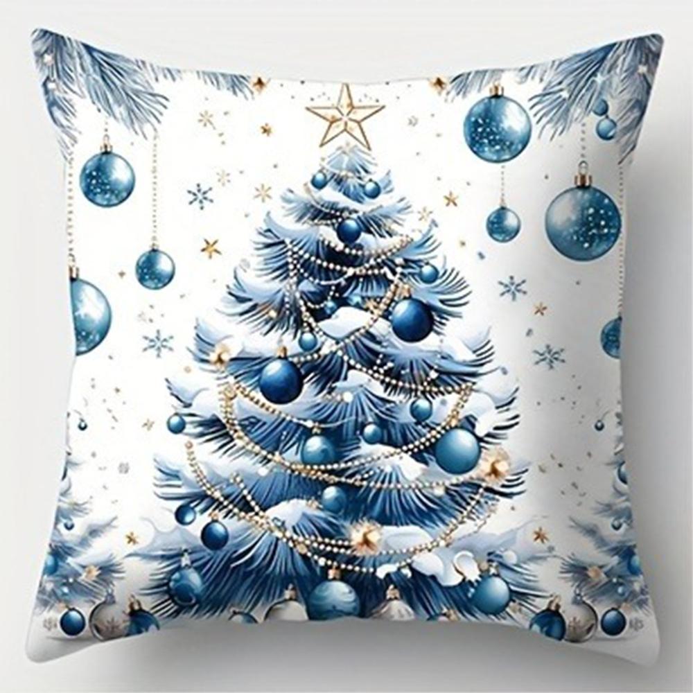 Веселое рождественское украшение наволочка для подушки Рождественская елка цветной шар узор гостиная диван наволочка для подушки комната украшение дома