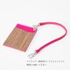 REAL Pass Holder Pass Case Pass Holder Genuine Leather Natural Wood Wood Leather Made In Japan Mustard [VARCO WOOD] Men's Women's