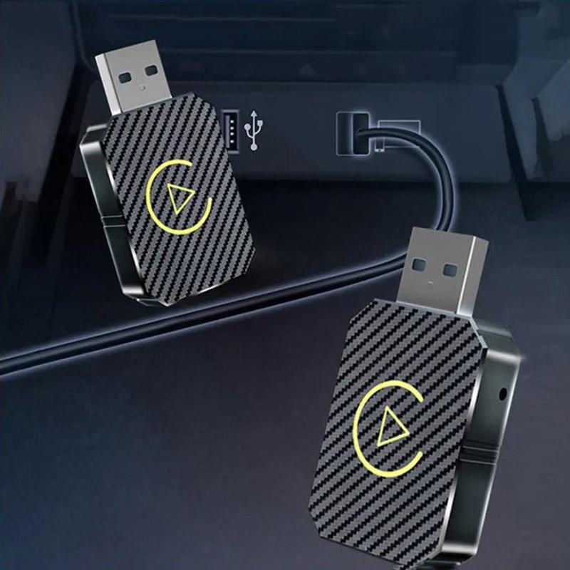 Мини беспроводной автомобильный телефонный адаптер для подключения CarPlay Android Auto для iPhone Универсальный разъем WiFi Plug And Play