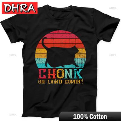 Chonk Black Cat Oh Lawd Comin Best Seller Funny Gift Tee Black T Shirt Stylish Funny Shirts Clothing for Gift Idea TShirt Unisex