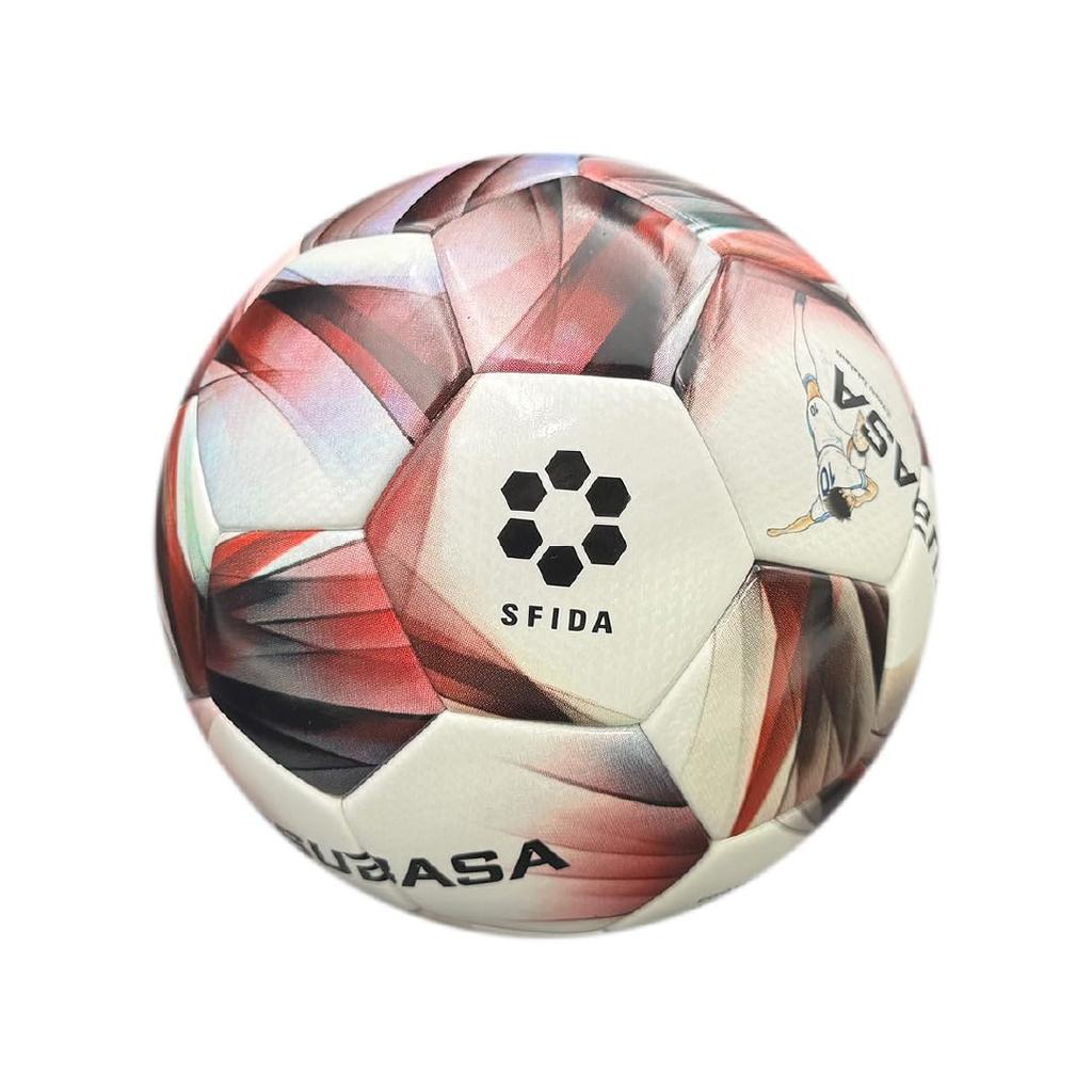 Certified SFIDA TSUBASA Soccer Size Elementary School Official Match Ball Captain Tsubasa Collaboration [JFA Ball] Ball, 4, Certified, (RED),