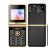 Раскладной мобильный телефон Машина для пожилых людей Четыре SIM-карты Четыре в режиме ожидания Сверхдолгое время ожидания Bluetooth Большой экран Оптовая торговля Ожидание Бизнес