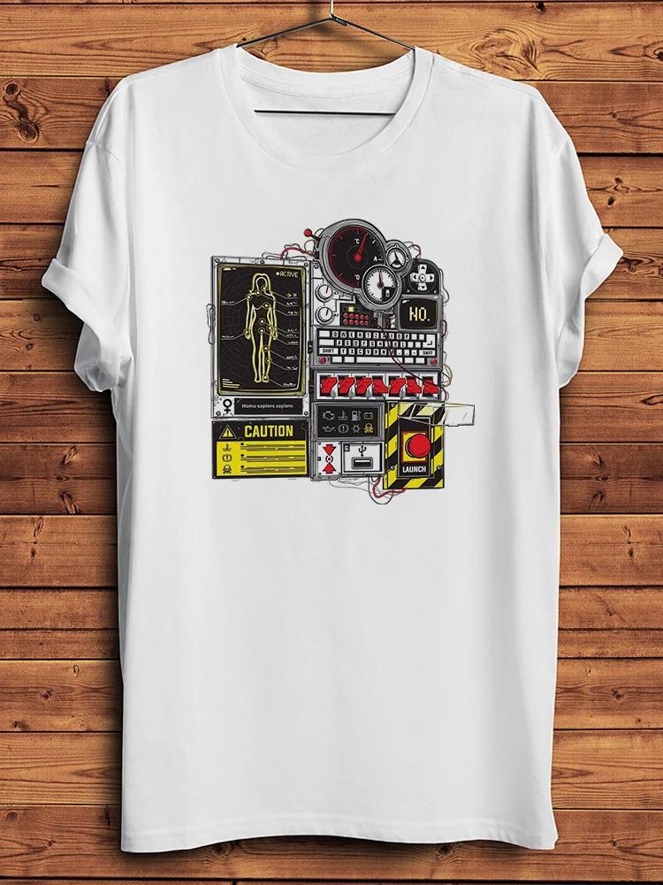 Male and Female Control Panel Funny TShirtUnisex Casual Short Sleeve Oneck Breathable Print TeeUnisex Streetwear Couple T Shirt
