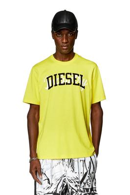 Diesel Men's T-JUST-N10 T-Shirt A124410GRAI XS Yellow 21I