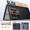 Protective Wallet Case with Sliding Camera Cover and RFID Card Holder for Galaxy Z Fold 8 Ultra-Black