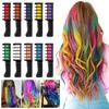 10 шт. Мелок для волос расческа 10 цветов смываемый мгновенный краситель для волос расческа Хэллоуин Рождество косплей вечеринка одноразовая временная расческа для окрашивания волос