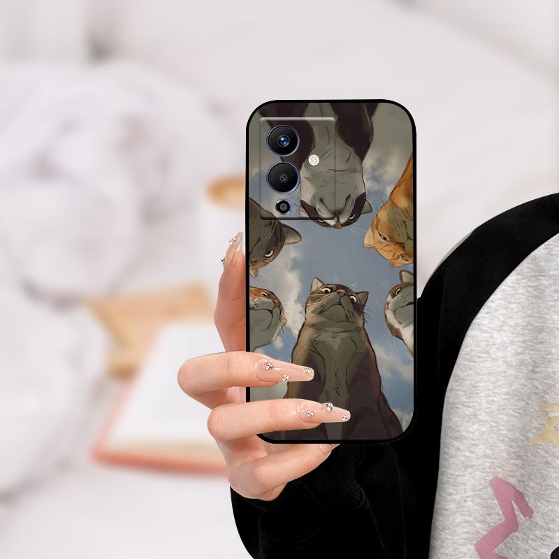 For infinix NOTE 12 PRO 5G Case X671B TPU Wolf Cat Silicone Bumper Cover for Infinix Note 12 Pro 5G Phone Case Note12 Pro 5G