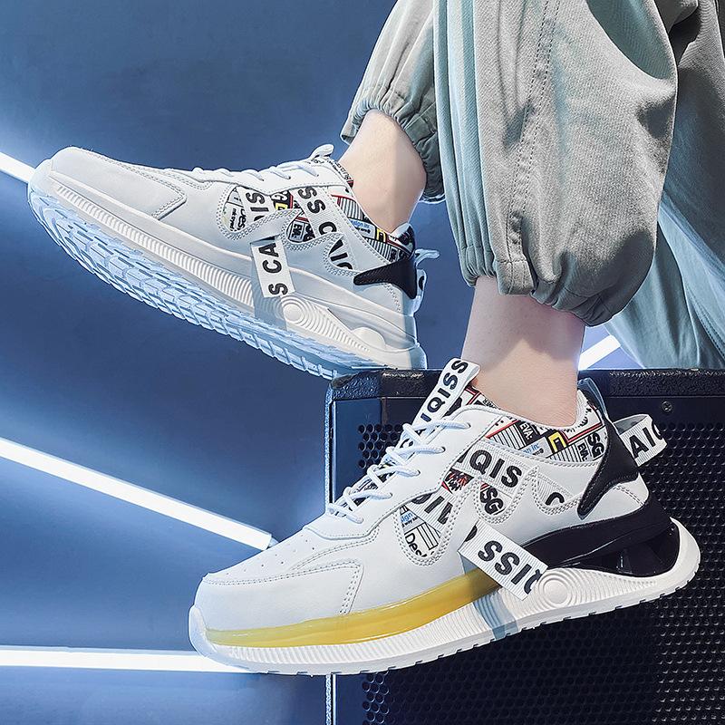 Обувь мужская Tide 2025 Весна Новые дышащие пары студенческие папы обувь кроссовки для бега корейские мужские туфли