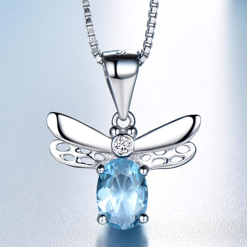 Gica Gema Стерлингового серебра 925 пробы, прекрасная пчела, великолепный темперамент, хит продаж, ожерелье с подвеской для женщин, изысканные ювелирные изделия высокого качества, подарок на День святого Валентина