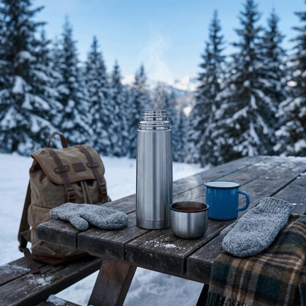 Vacuum Insulation Drinking Mug Multisize Outdoor Mug Easy Clean Insulated Bottle Travel Commuting