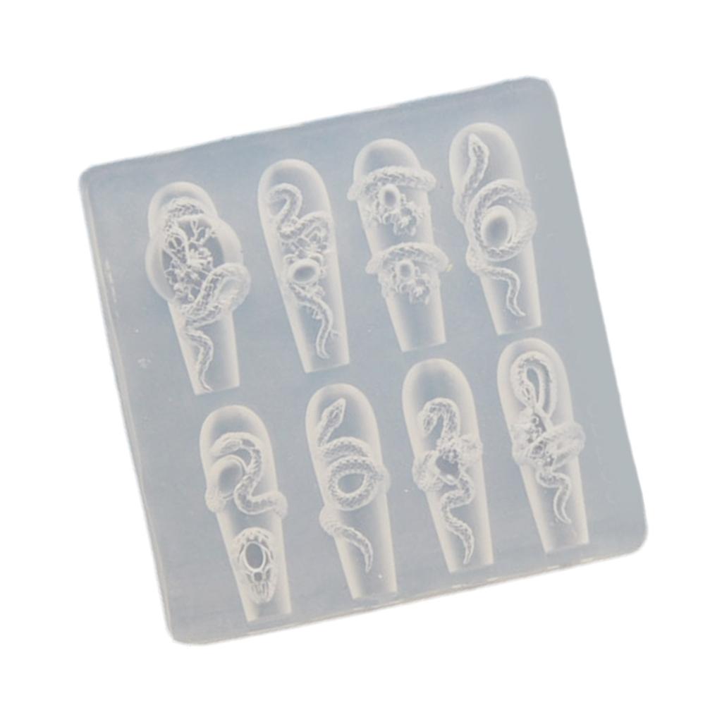 Creative Nail Art Silicone Mould for Easy Pattern and Designs Creation Soft Materials Fit Various Nail Shapes and Length