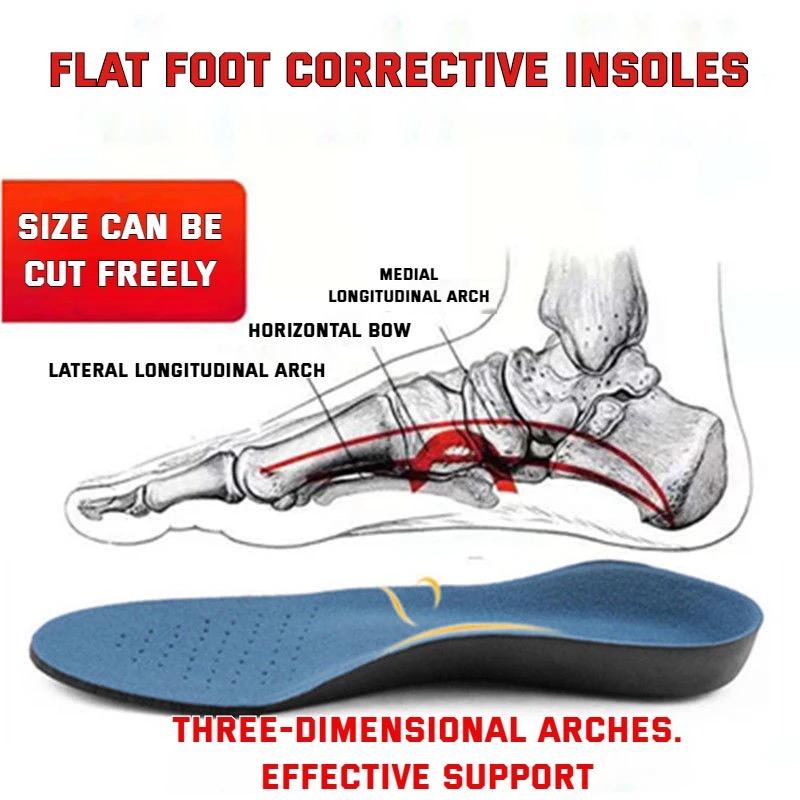 Спортивные стельки для бега Плоскостопие Ортопедические шаблоны для подошвенного фасциита Для мужчин Для женщин Поддержка свода стопы Подошва для кроссовок