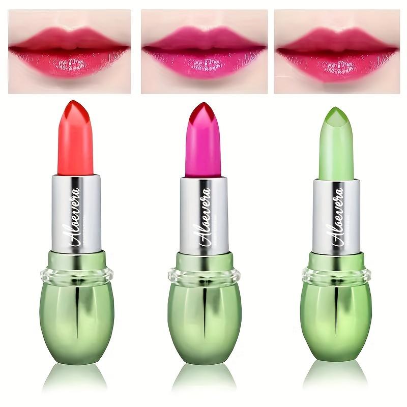 Увлажняющая алоэ вера желе меняющая цвет губная помада стойкий питательный бальзам для губ нежный магический температурный блеск для губ меняющий цвет