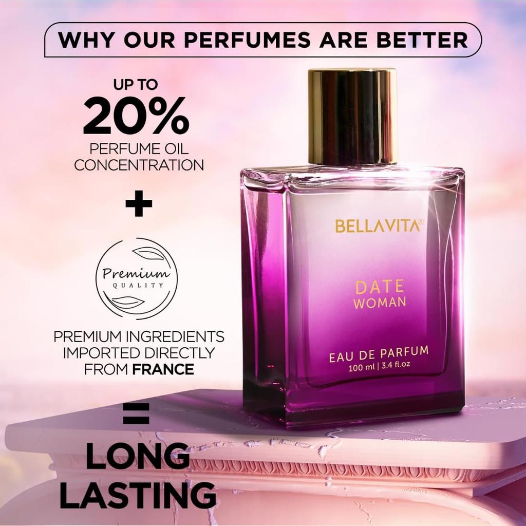 Bella Vita Luxury Date Long Lasting | Perfume for Woman | Gifts for Woman | EDP 100ml