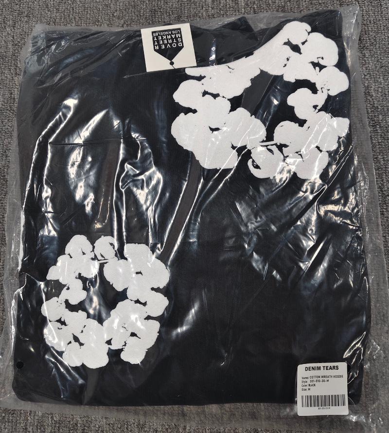 Худи из плотного хлопкового денима с цветочным принтом - Модная американская уличная куртка для мужчин