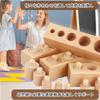 Hyack Shape Matching Puzzle, Wooden Montessori Puzzle, Uncolored, Sensory Learning Toy (Natural)