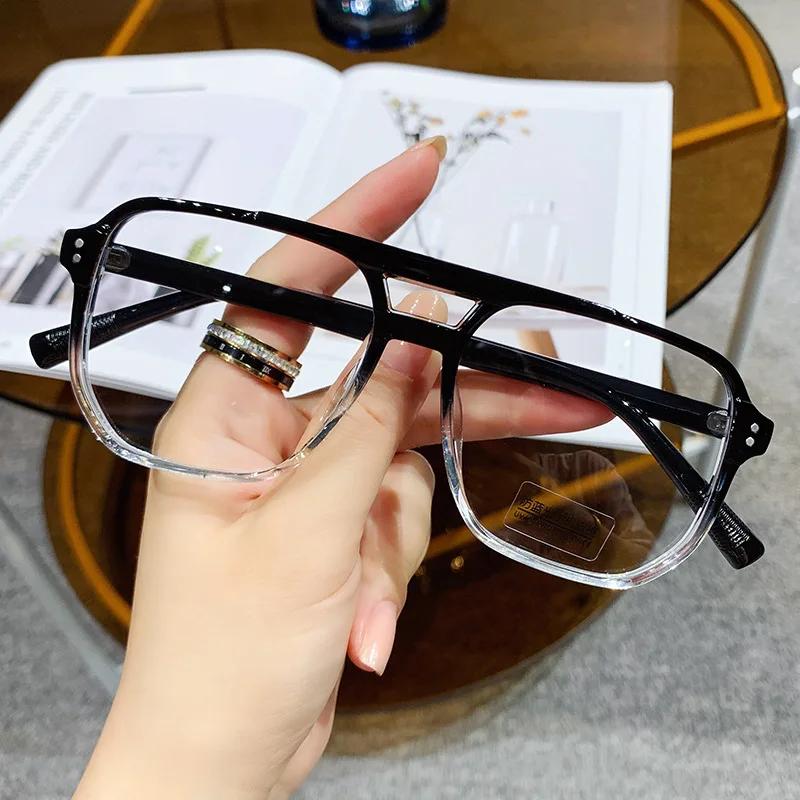 Transparent Computer Eyeglasses Frames Female Male Anti- Blue Lightweight square Eyewear Blocking Eyeglasses Optical Spectacle Eyeglass
