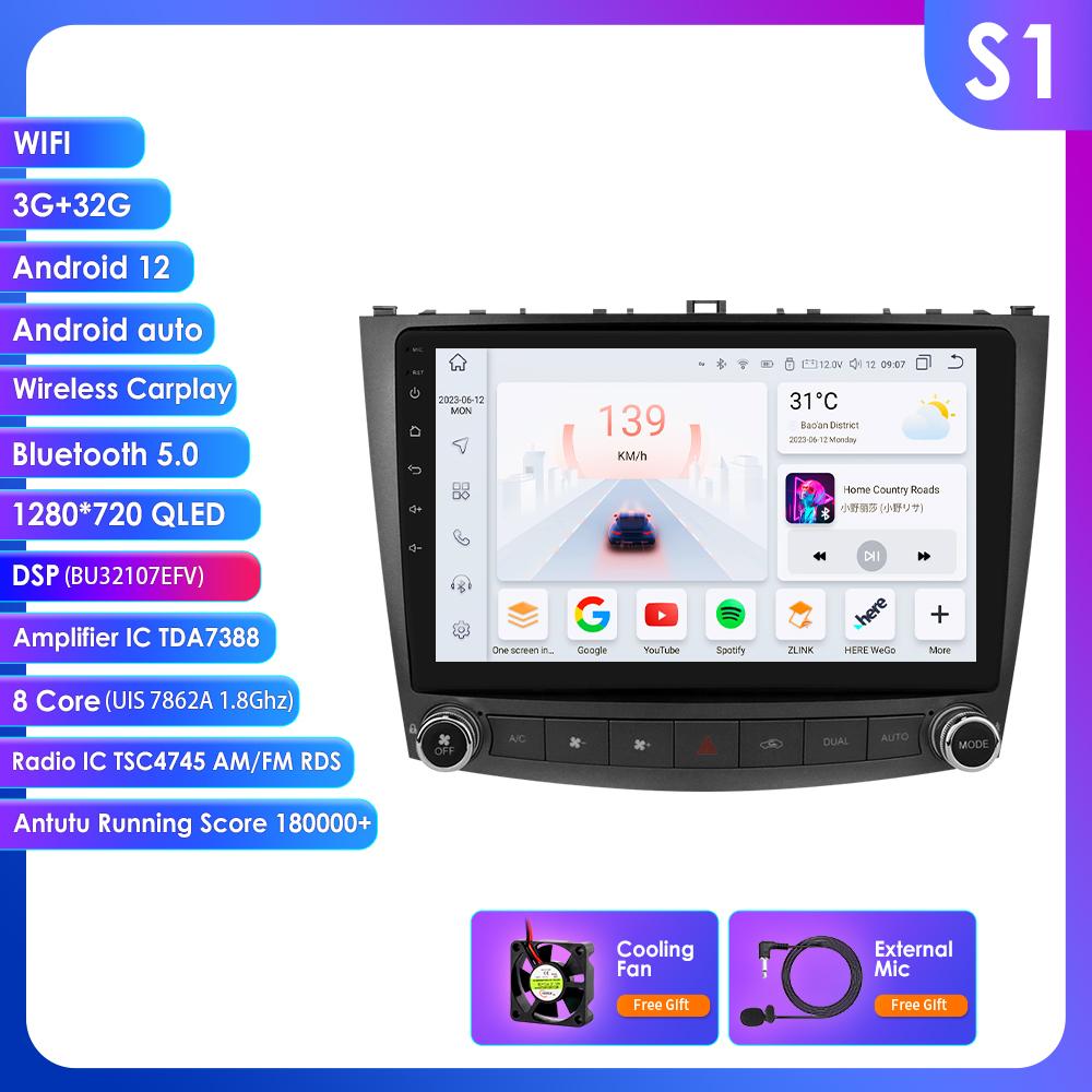 OSSURET For Lexus IS250 200 300 350 2006 2007 2008-2012 Android Car Radio 2din Multimedia Video Player GPS Navi Stereo 4G DSP Intelligent Carplay