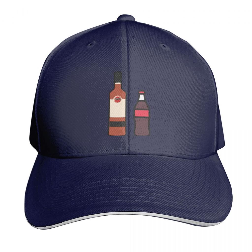 rum and coke Baseball Cap Bobble Hat Golf Hat Snap Back Hat Christmas Womens Hats Unisexs