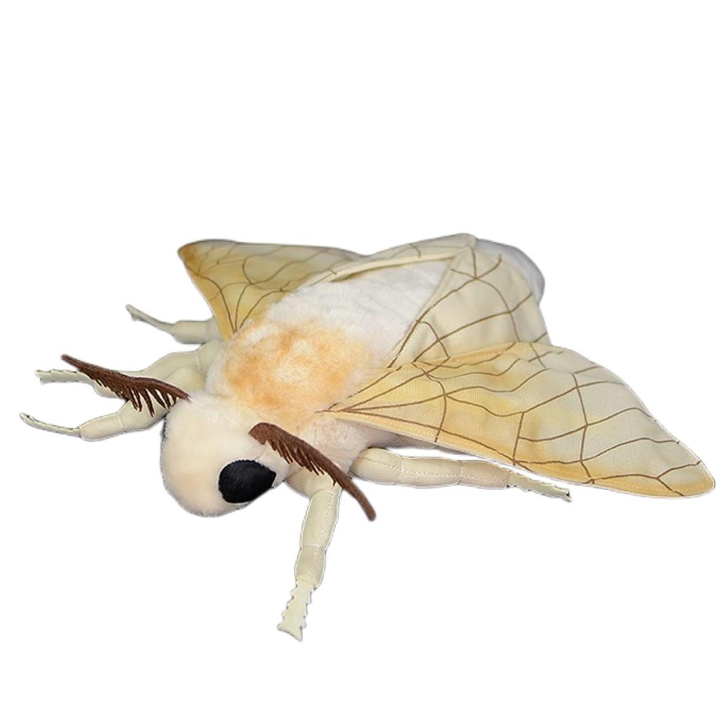 Lilizzhoumax Realistic Silk Moth Stuffed Animals Moth Stuffed Animals, Stuffed Animals, Toys for Girls, Kids Gifts Home Decor, Huggable Toys Soft