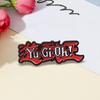 Yu-Gi-Oh! Эмалевая брошь с 3D текстовым логотипом: Значок для рюкзака и одежды для друзей