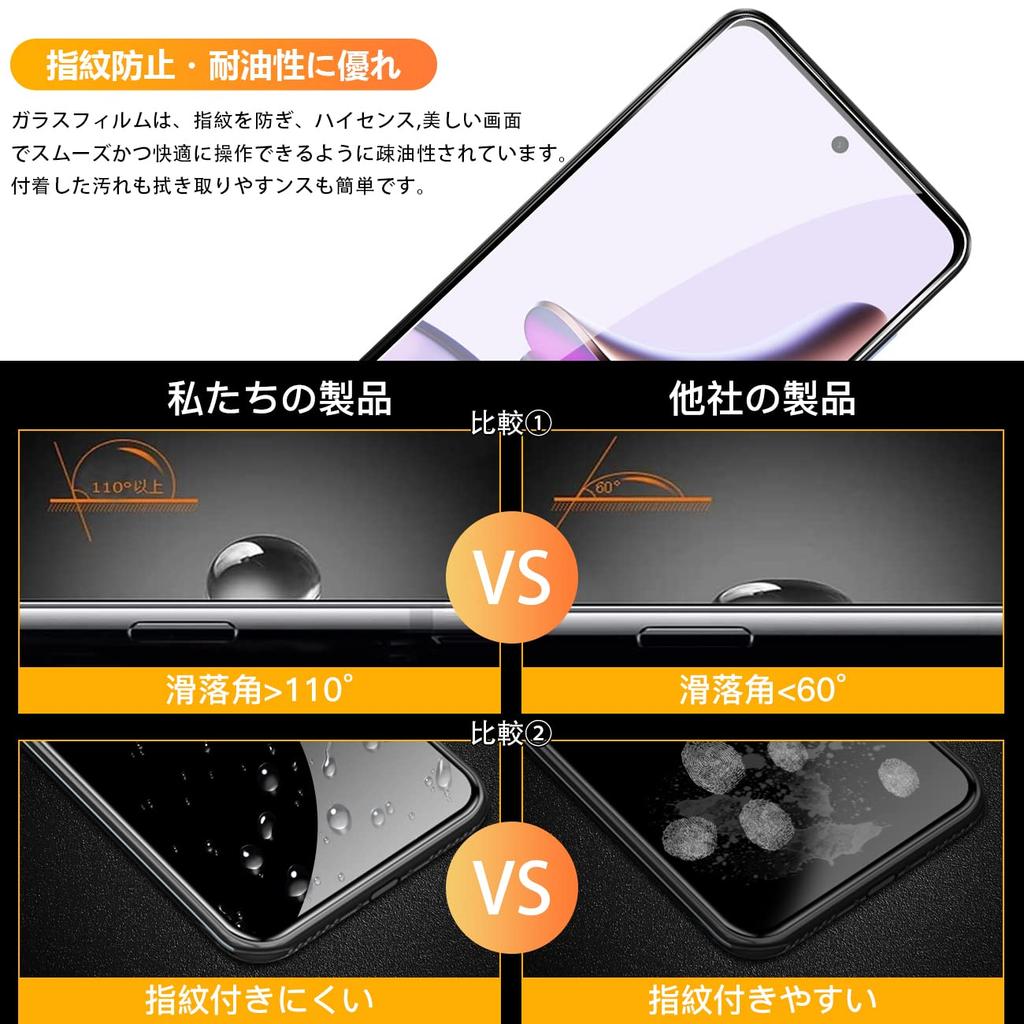 Из 2 2 совместимых с отпечатком пальца Moto G13 стеклянная пленка 2 шт. Motorola Moto G13 пленка 2 шт. комплект защитной пленки для камеры прочность сделано в Японии