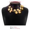 Ingemark Exaggerated Leaf Pendant Choker Necklace for Women Vintage Adjustable Box Chain Collares Grunge Jewelry Steampunk Men