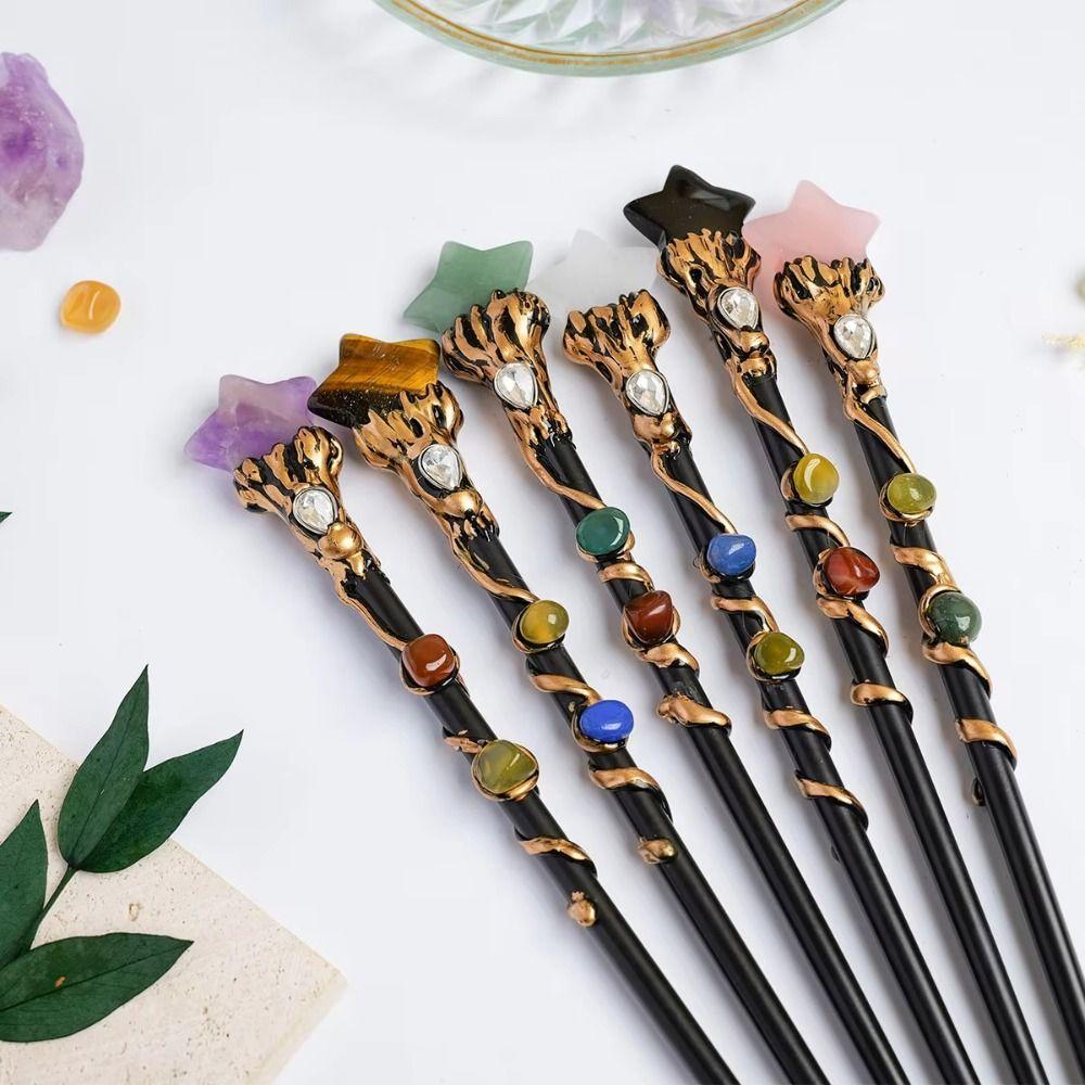 Halloween Prop Fairy Stick Crystal Ball Magic Scepter Creative Crystal Magic Wand Decorative