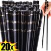 20/2pcs Alloy Chinese Chopstick Reusable Non-slip Sushi Food Chop Sticks Japanese Korean Chopsticks Kitchen Tableware Tools