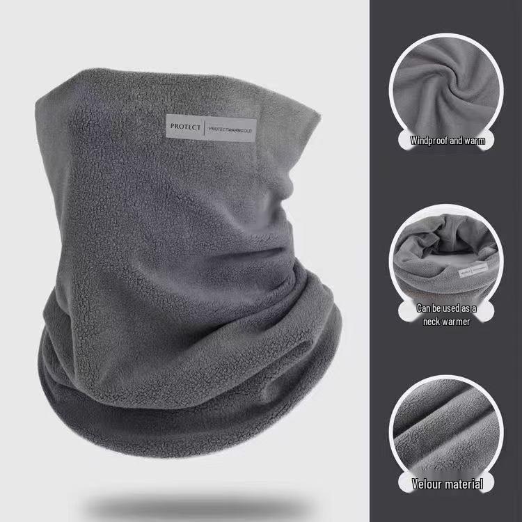 Зимний теплый флисовый бафф для шеи и ветрозащитная шапка для велоспорта и катания на лыжах на открытом воздухе