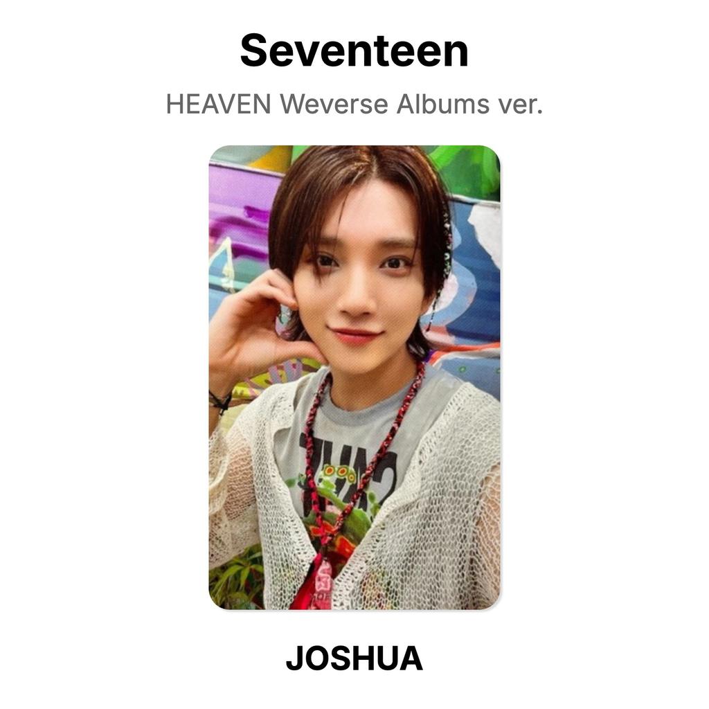 Seventeen HEAVEN Weverse Albums версия. Официальная фотокарта