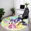1 шт. Круглый ковер My Little Pony Friendship Office, Под офисные стулья, Спальня, Гостиная, Домашний декор a1022261
