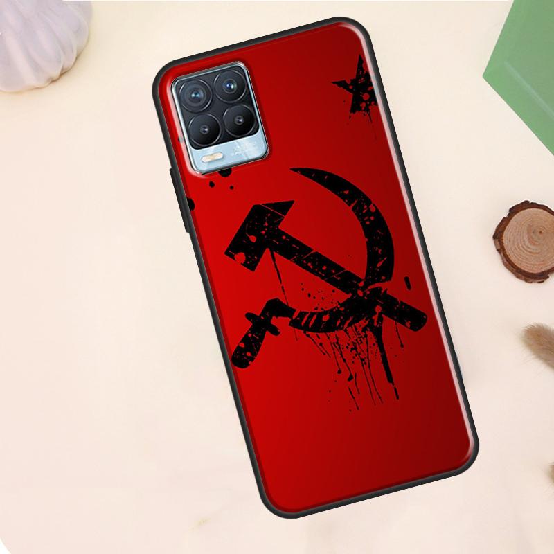 USSR Flag Soviet Union Case For Realme C75 C63 C61 C55 C51 C53 C35 C65 C67 C71 11 12 13 14 15 Pro Plus GT6 GT7 Pro