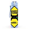 1PC Gamer Zone Warning 750ml Color Plastic Sports Water Bottle Leakproof Flip Straw Lid Suitable for Sports Office Home Use