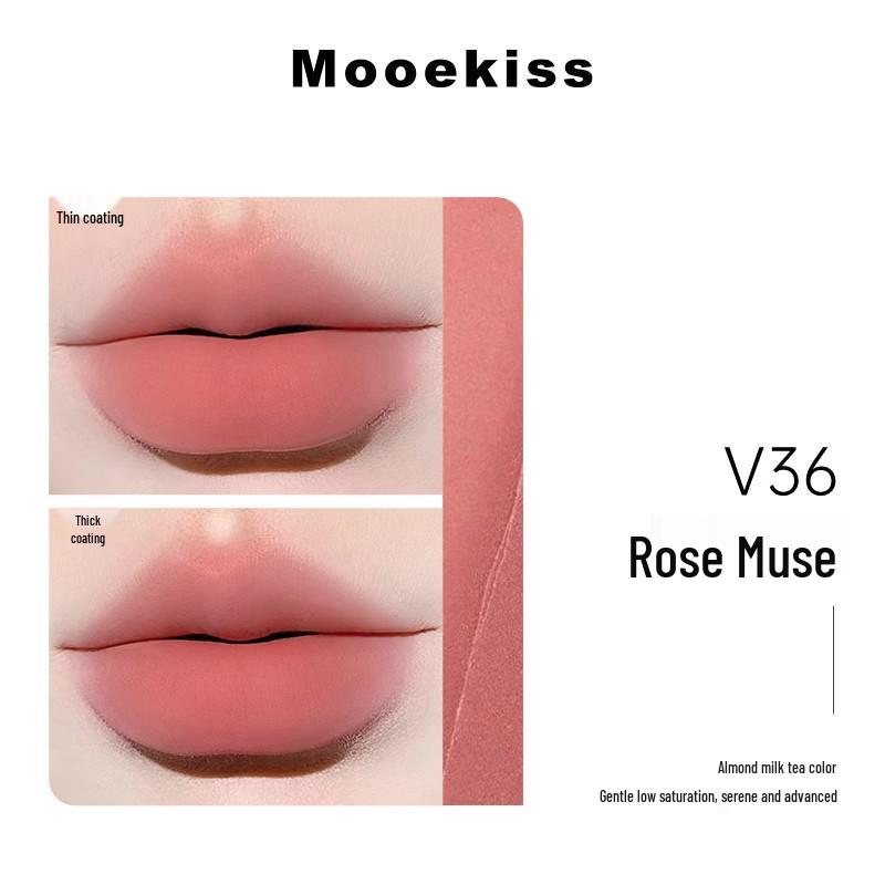 Mooekiss Матовая кремовая помада для губ V07/V12/V04 - Нелипкий бархатный блеск для губ