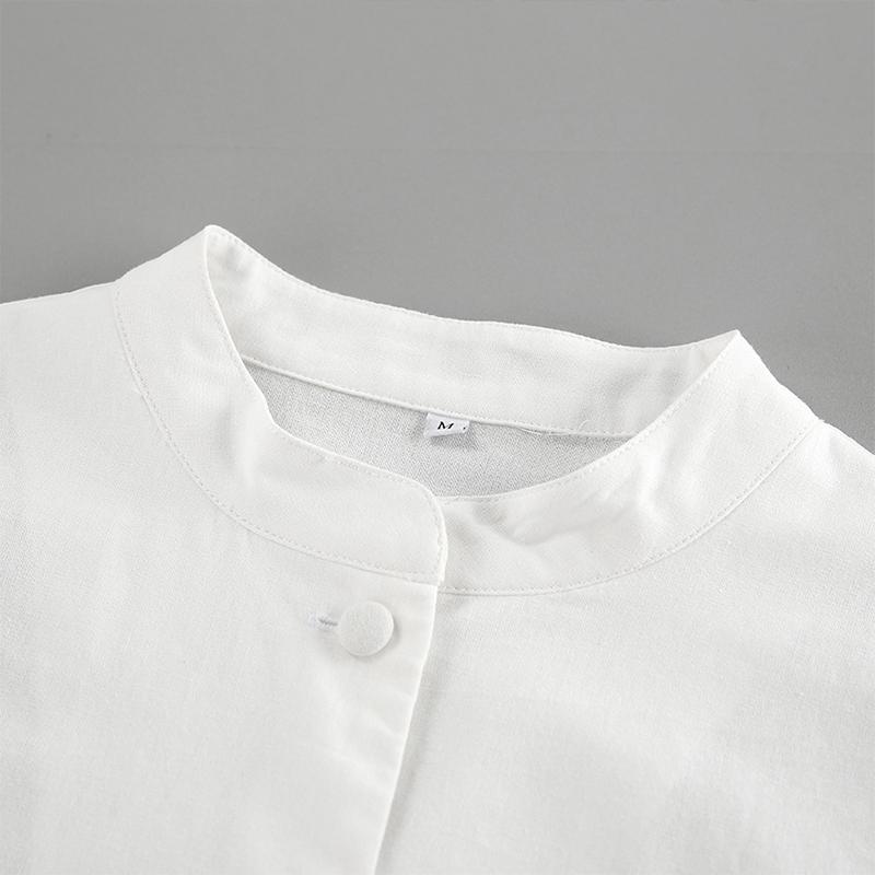 Белые элегантные юбки, женские рубашки с рукавами-фонариками и юбки с оборками, комплекты из двух предметов из хлопка и льна для отпуска