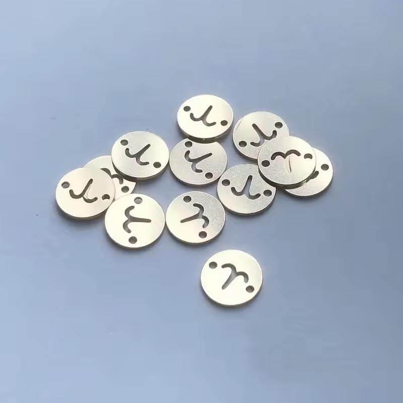 Новые Знаки Зодиака Коннекторы-Подвески для Изготовления Бижутерии Настоящие Позолоченные Подвески